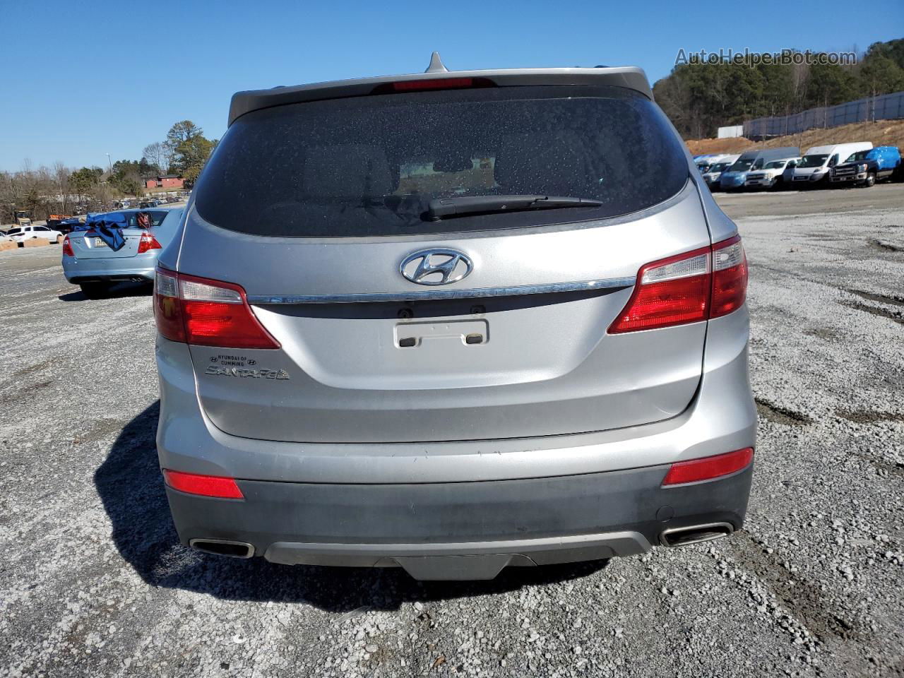 2014 Hyundai Santa Fe Gls Серебряный vin: KM8SM4HF9EU040196