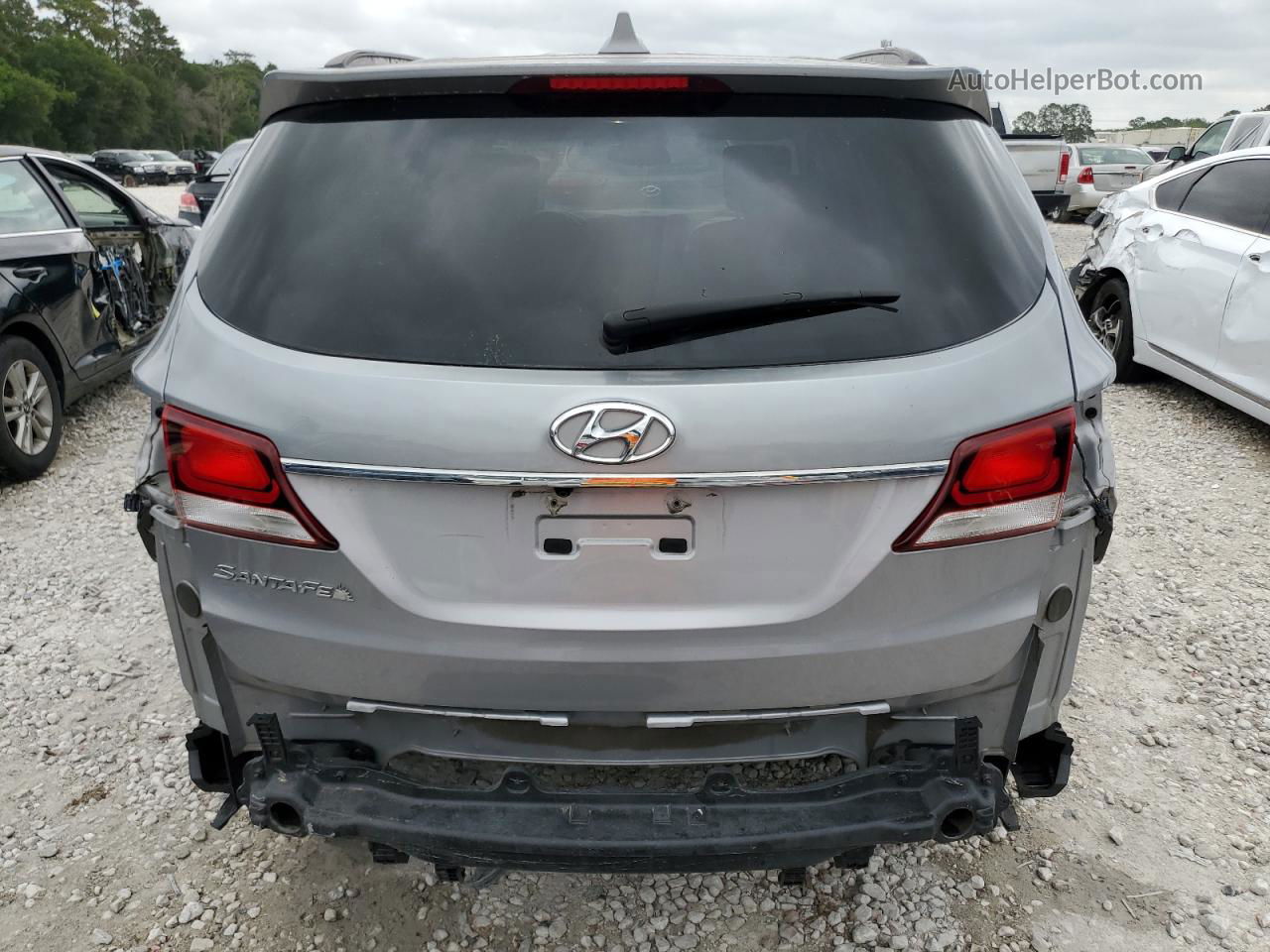 2018 Hyundai Santa Fe Se Silver vin: KM8SM4HF9JU277149