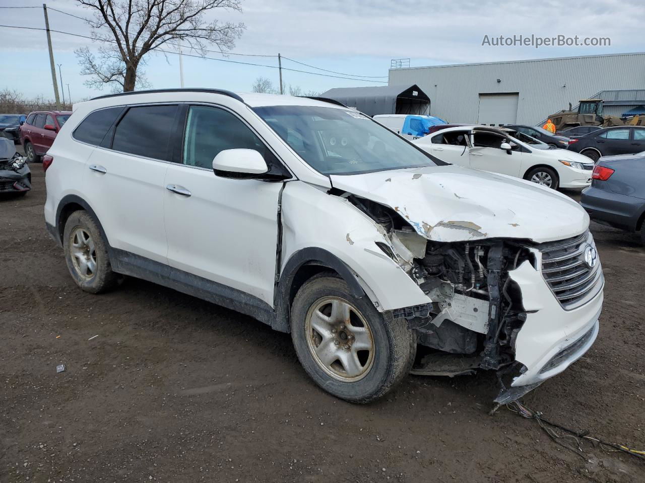 2018 Hyundai Santa Fe Se Белый vin: KM8SM4HFXJU289651