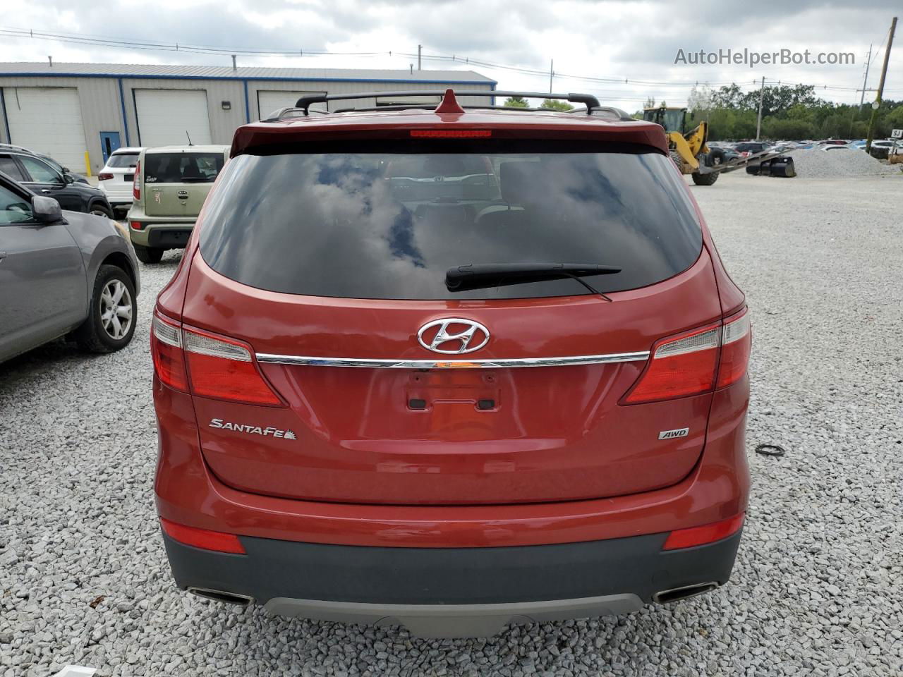 2014 Hyundai Santa Fe Gls Красный vin: KM8SMDHF1EU042489