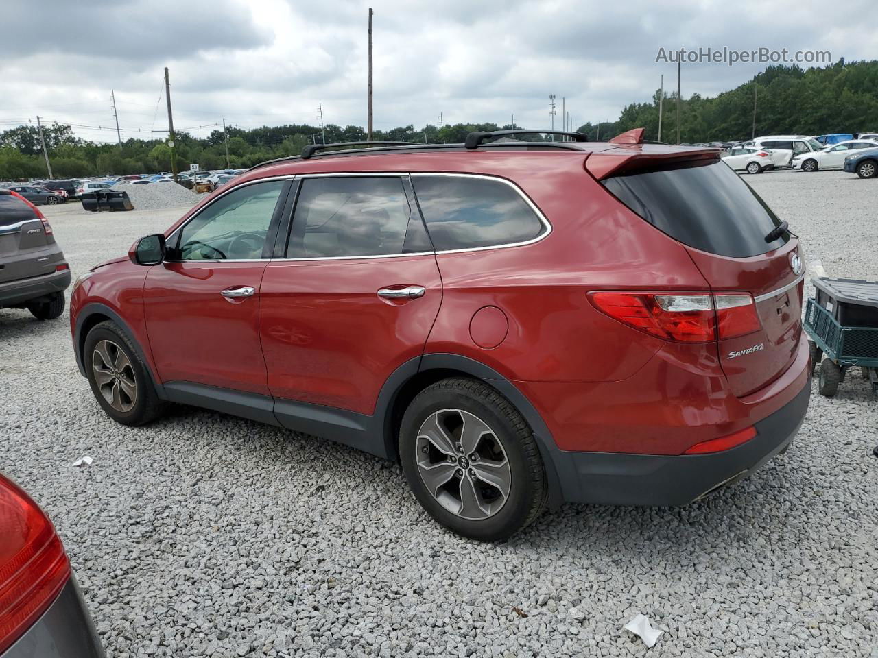 2014 Hyundai Santa Fe Gls Red vin: KM8SMDHF1EU042489