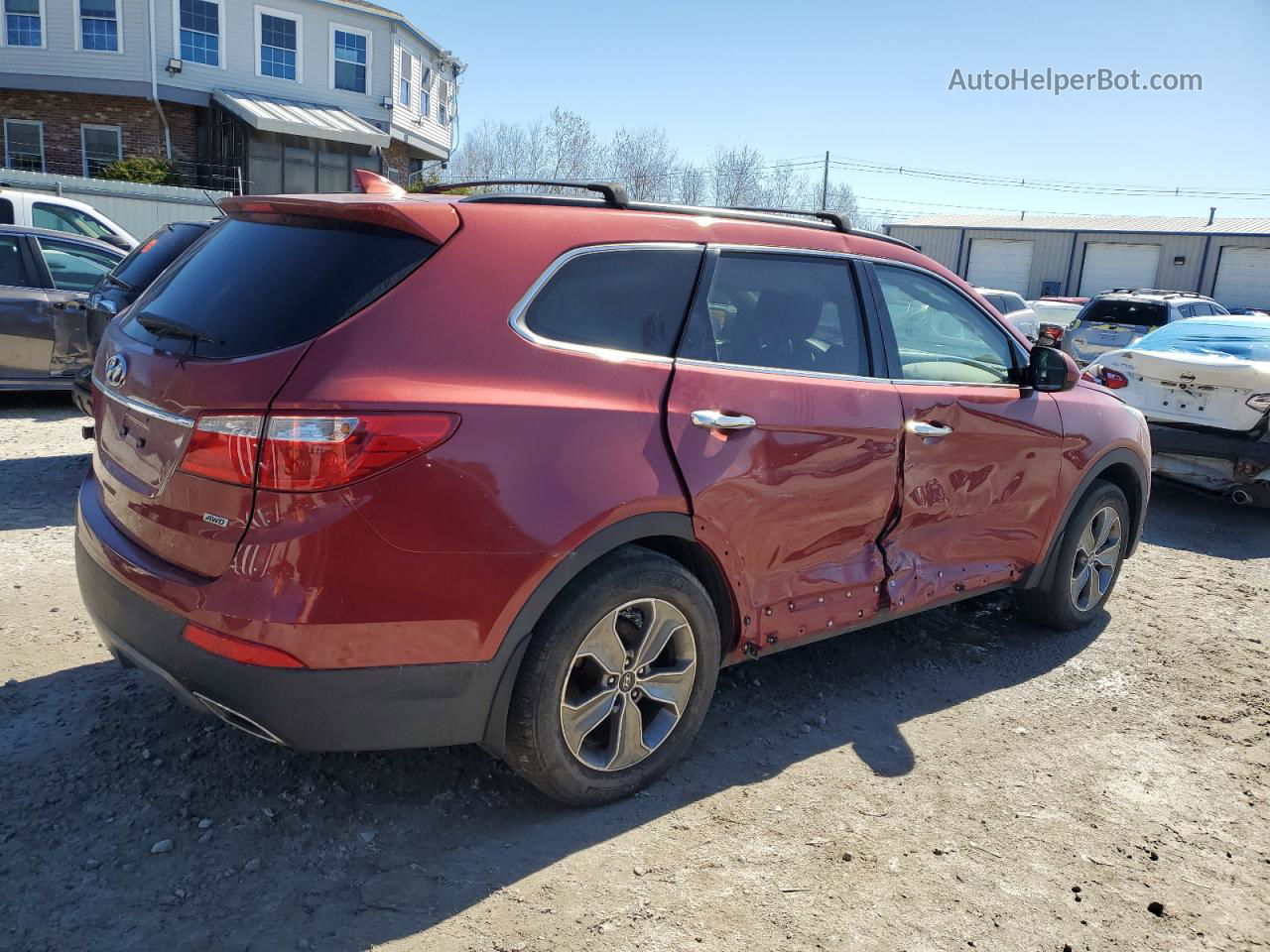 2014 Hyundai Santa Fe Gls Бордовый vin: KM8SMDHF1EU042489