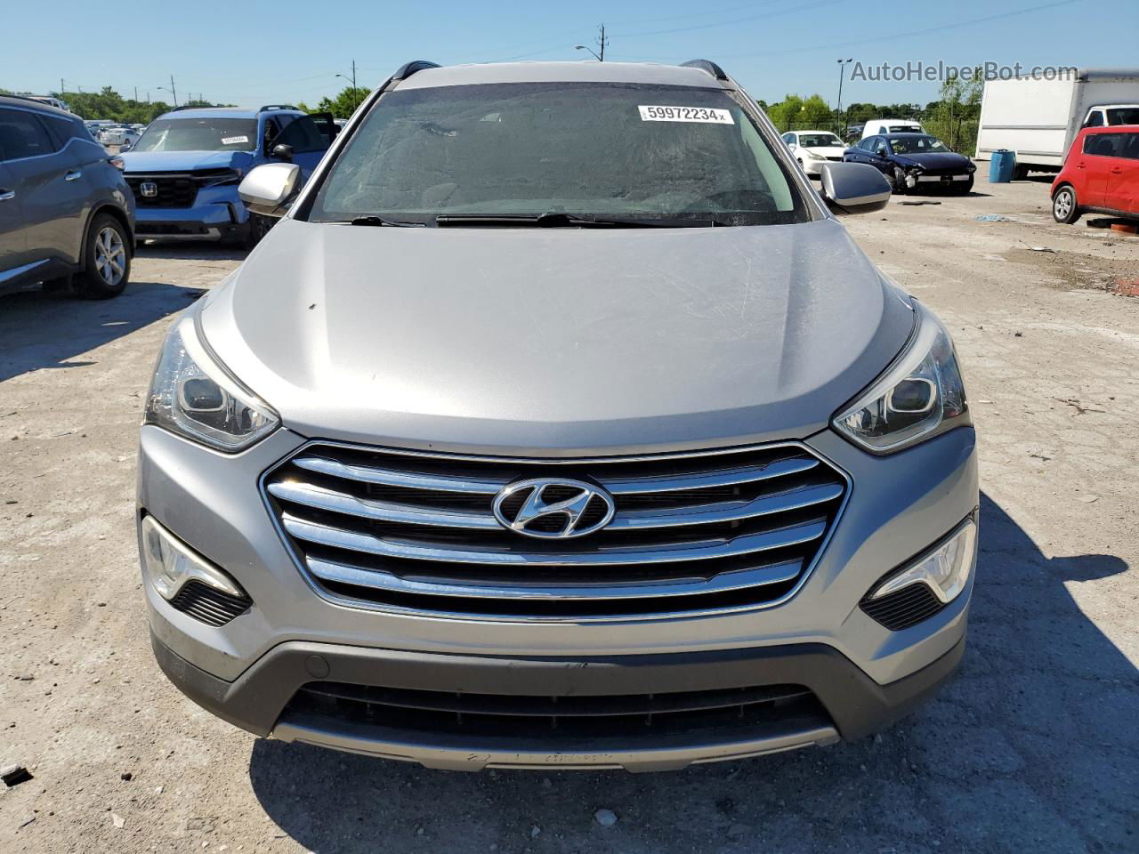 2014 Hyundai Santa Fe Gls Серебряный vin: KM8SMDHF1EU053718