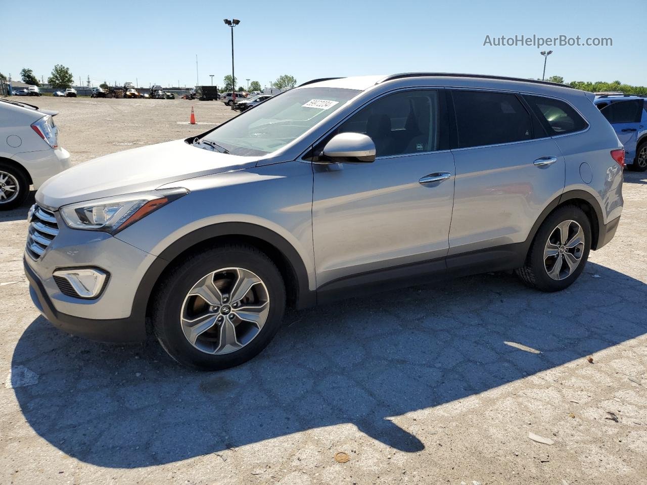 2014 Hyundai Santa Fe Gls Silver vin: KM8SMDHF1EU053718