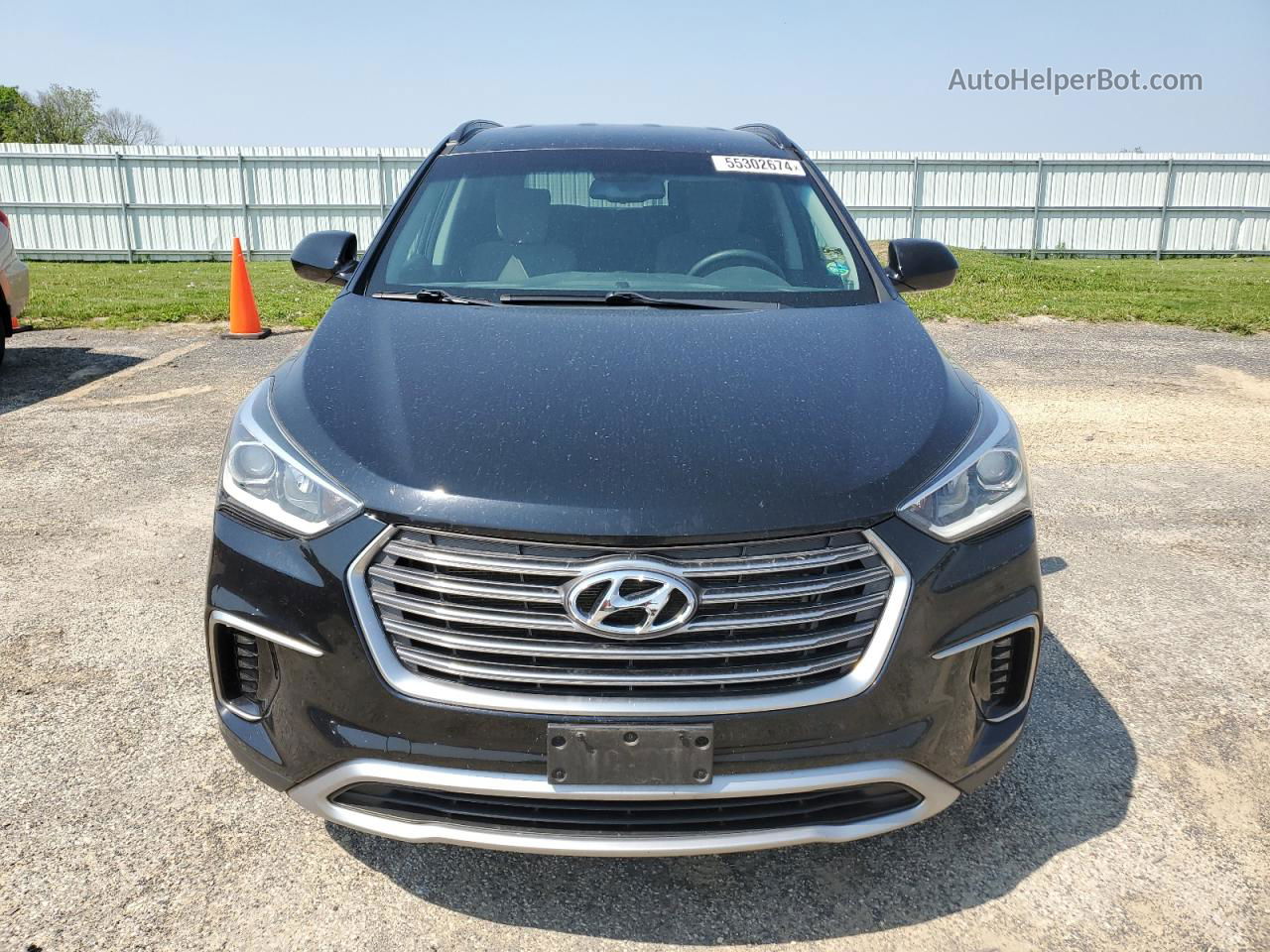 2018 Hyundai Santa Fe Se Black vin: KM8SMDHF1JU260622