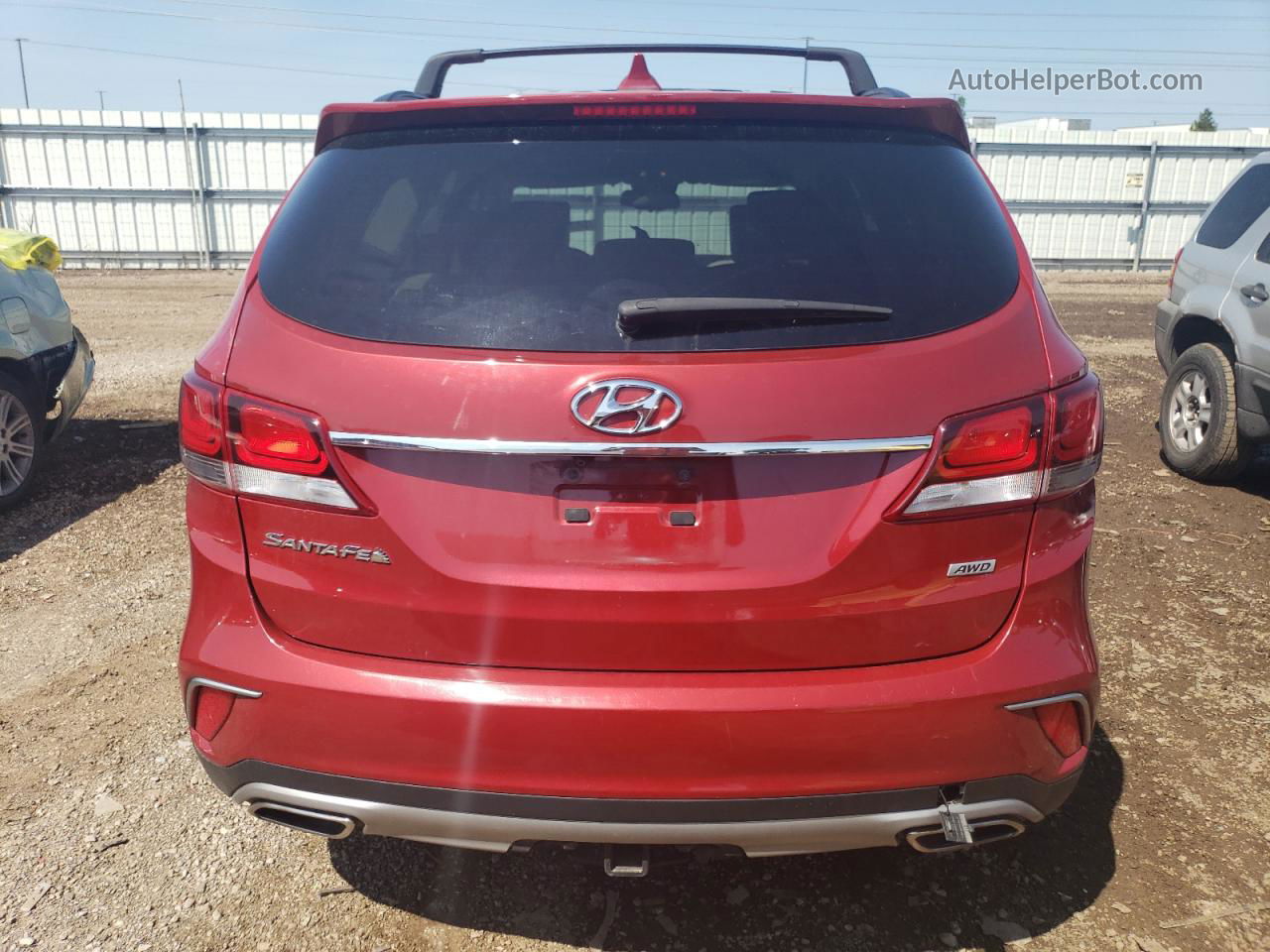 2018 Hyundai Santa Fe Se Красный vin: KM8SMDHF1JU270776