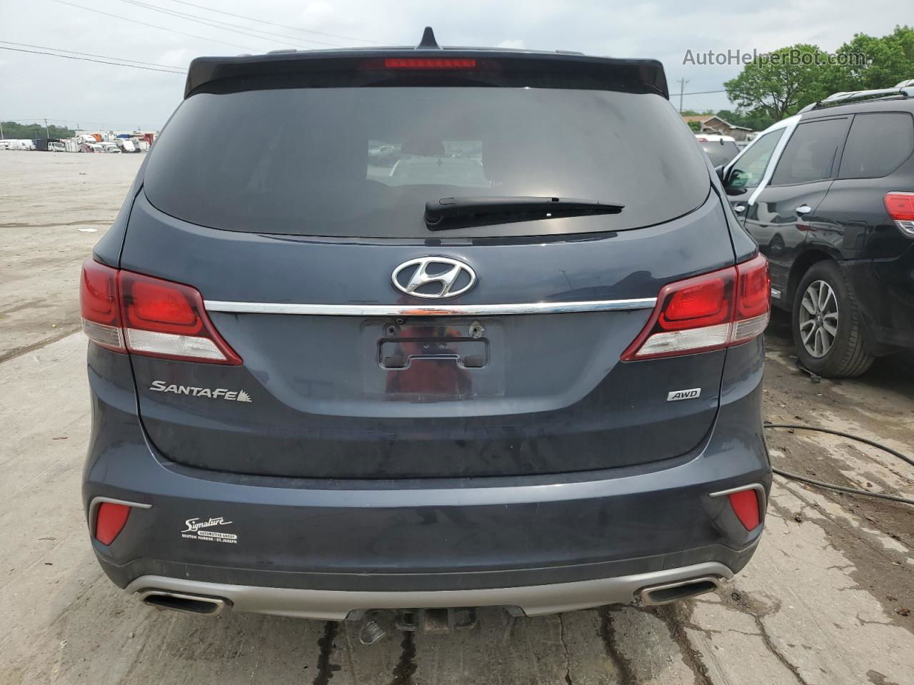 2018 Hyundai Santa Fe Se Серый vin: KM8SMDHF1JU277940