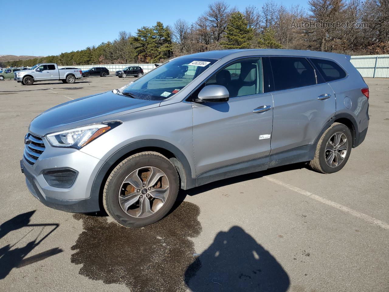 2013 Hyundai Santa Fe Gls Silver vin: KM8SMDHF5DU014421