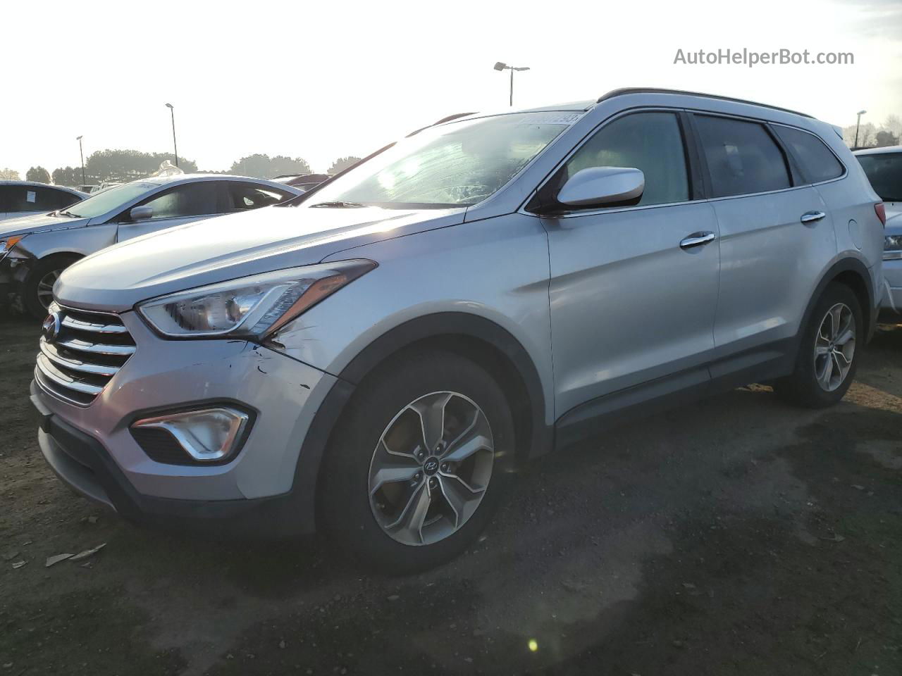 2013 Hyundai Santa Fe Gls Серебряный vin: KM8SMDHF6DU030854