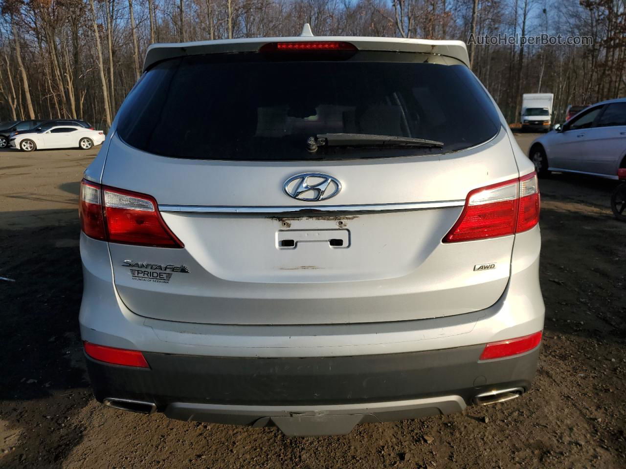 2013 Hyundai Santa Fe Gls Серебряный vin: KM8SMDHF6DU030854