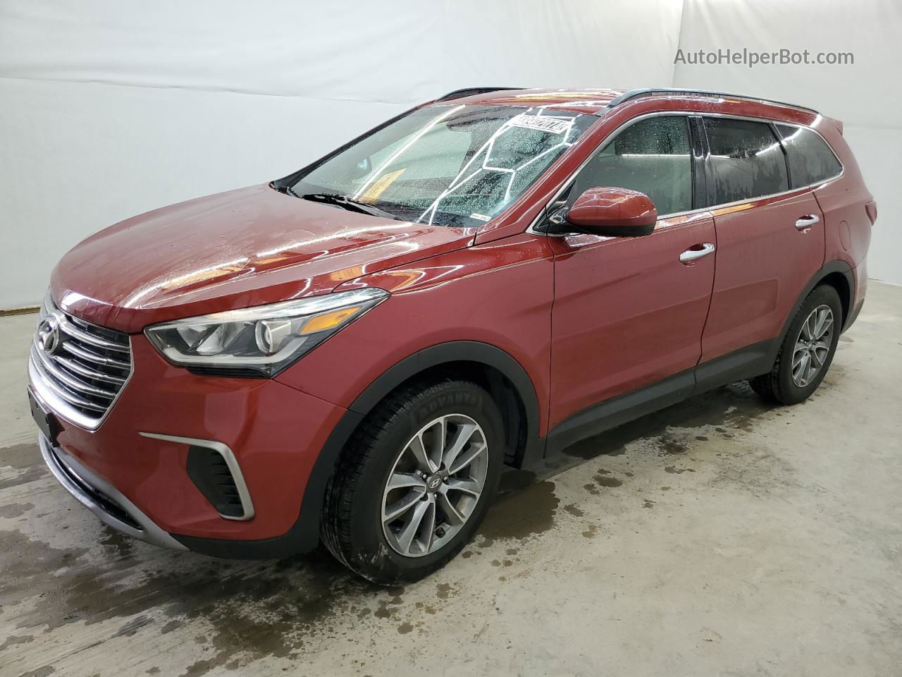 2018 Hyundai Santa Fe Se Красный vin: KM8SMDHF6JU260499