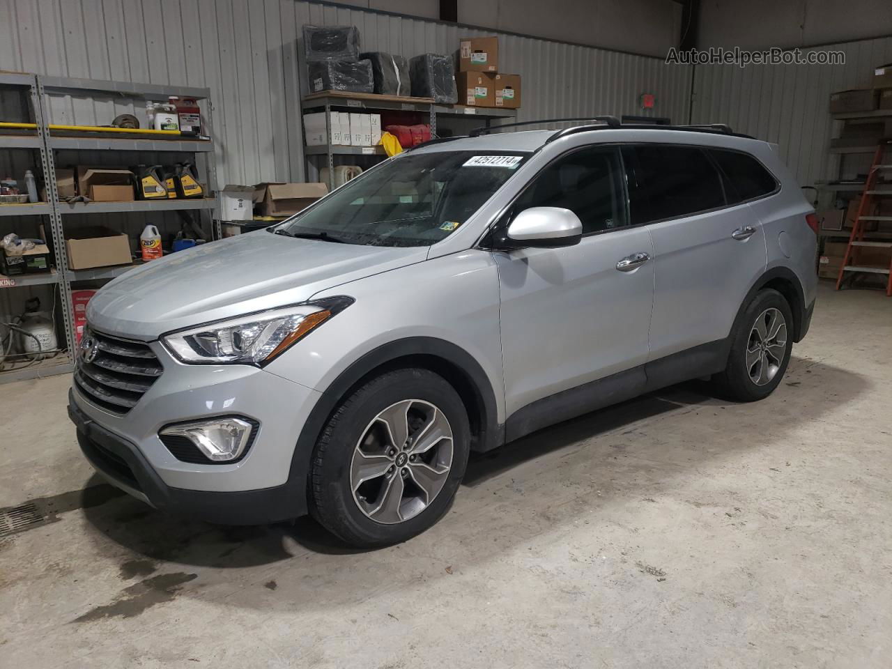 2014 Hyundai Santa Fe Gls Silver vin: KM8SMDHF7EU074072