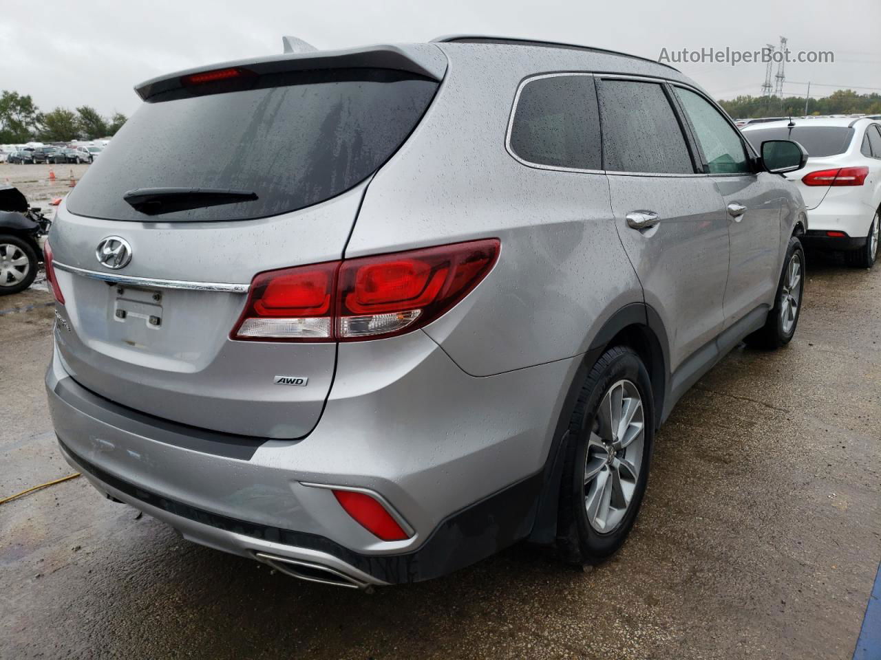 2018 Hyundai Santa Fe Se Серый vin: KM8SMDHF7JU262861