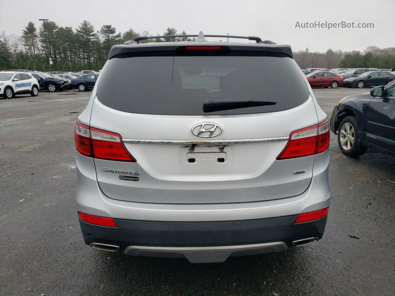 2014 Hyundai Santa Fe Gls Silver vin: KM8SMDHF8EU039783