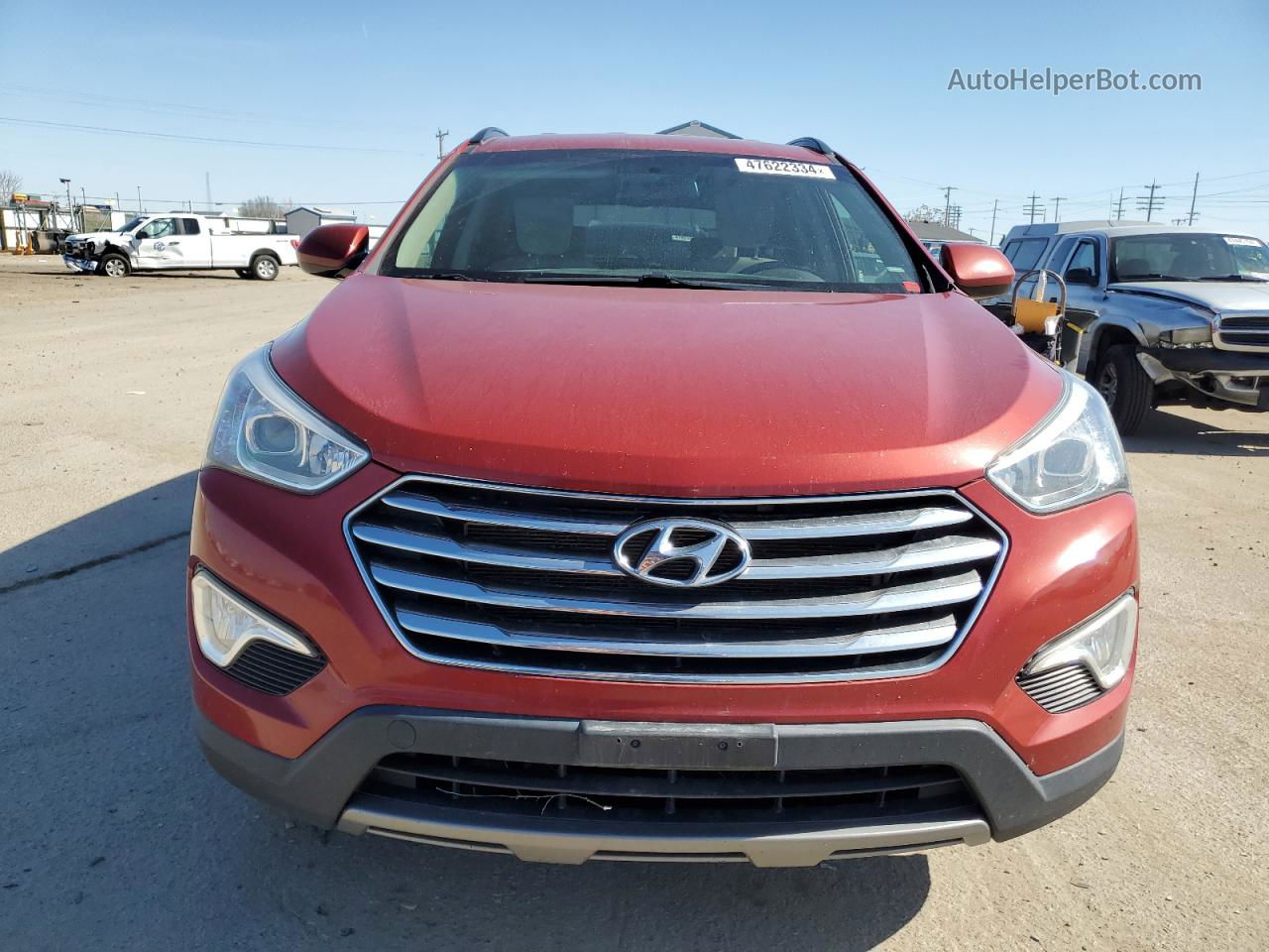 2014 Hyundai Santa Fe Gls Красный vin: KM8SMDHF8EU044210