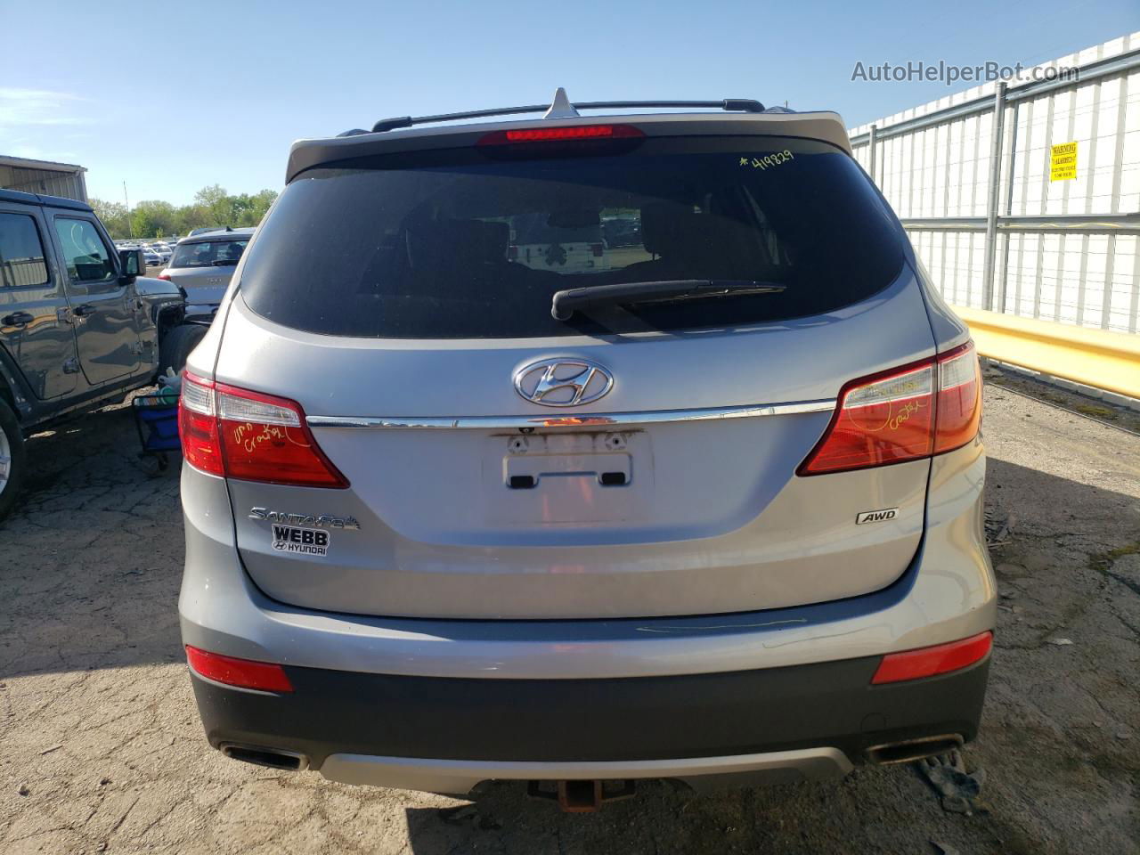 2015 Hyundai Santa Fe Gls Silver vin: KM8SMDHFXFU099663