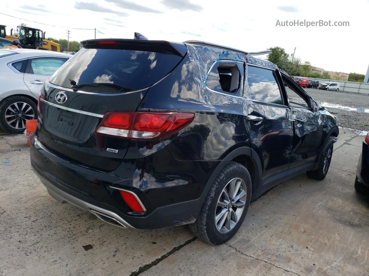 2018 Hyundai Santa Fe Se Black vin: KM8SMDHFXJU262367