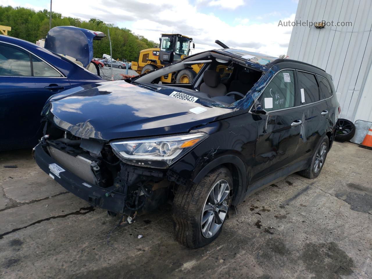 2018 Hyundai Santa Fe Se Black vin: KM8SMDHFXJU262367