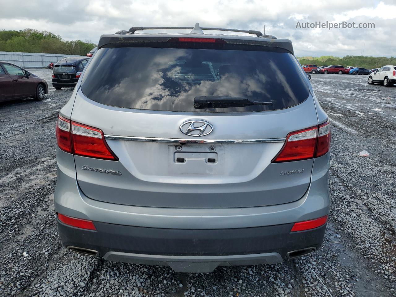 2014 Hyundai Santa Fe Gls Серебряный vin: KM8SN4HF0EU042190