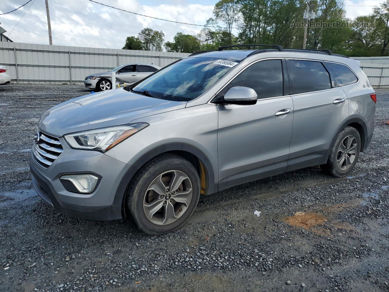 2014 Hyundai Santa Fe Gls Серебряный vin: KM8SN4HF0EU042190