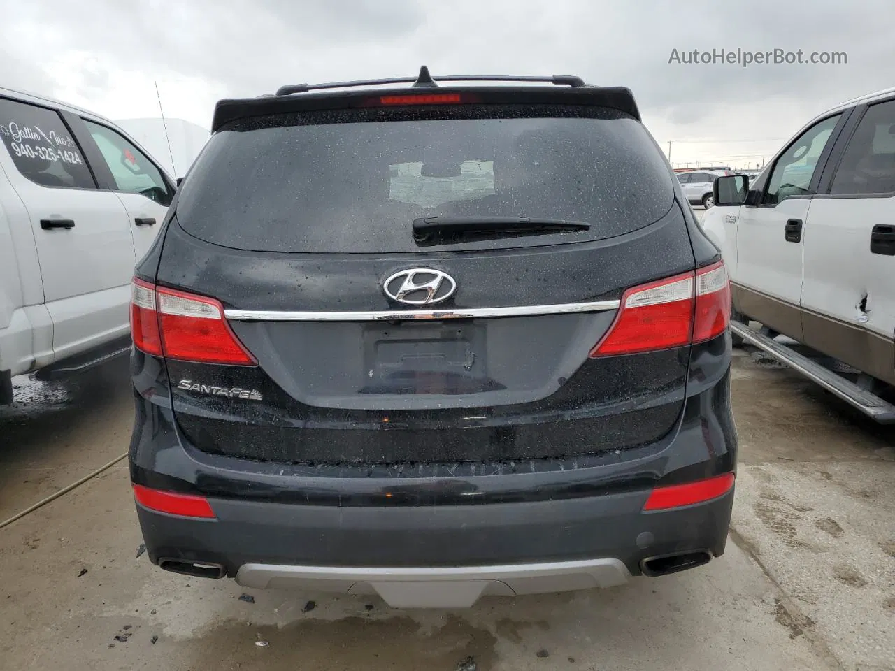 2013 Hyundai Santa Fe Gls Black vin: KM8SN4HF2DU007228