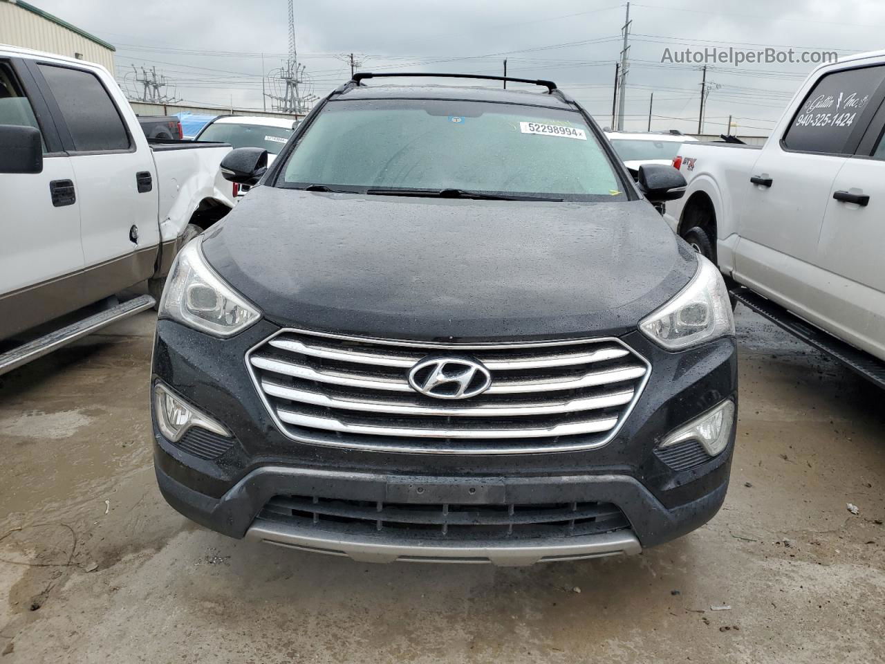 2013 Hyundai Santa Fe Gls Black vin: KM8SN4HF2DU007228