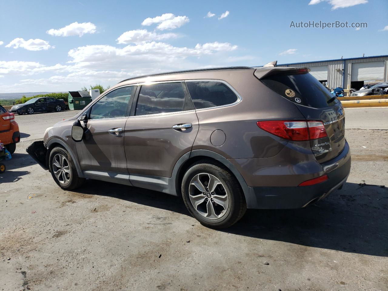 2013 Hyundai Santa Fe Gls Brown vin: KM8SN4HF2DU016463