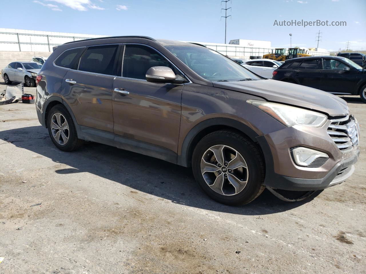 2013 Hyundai Santa Fe Gls Коричневый vin: KM8SN4HF2DU016463