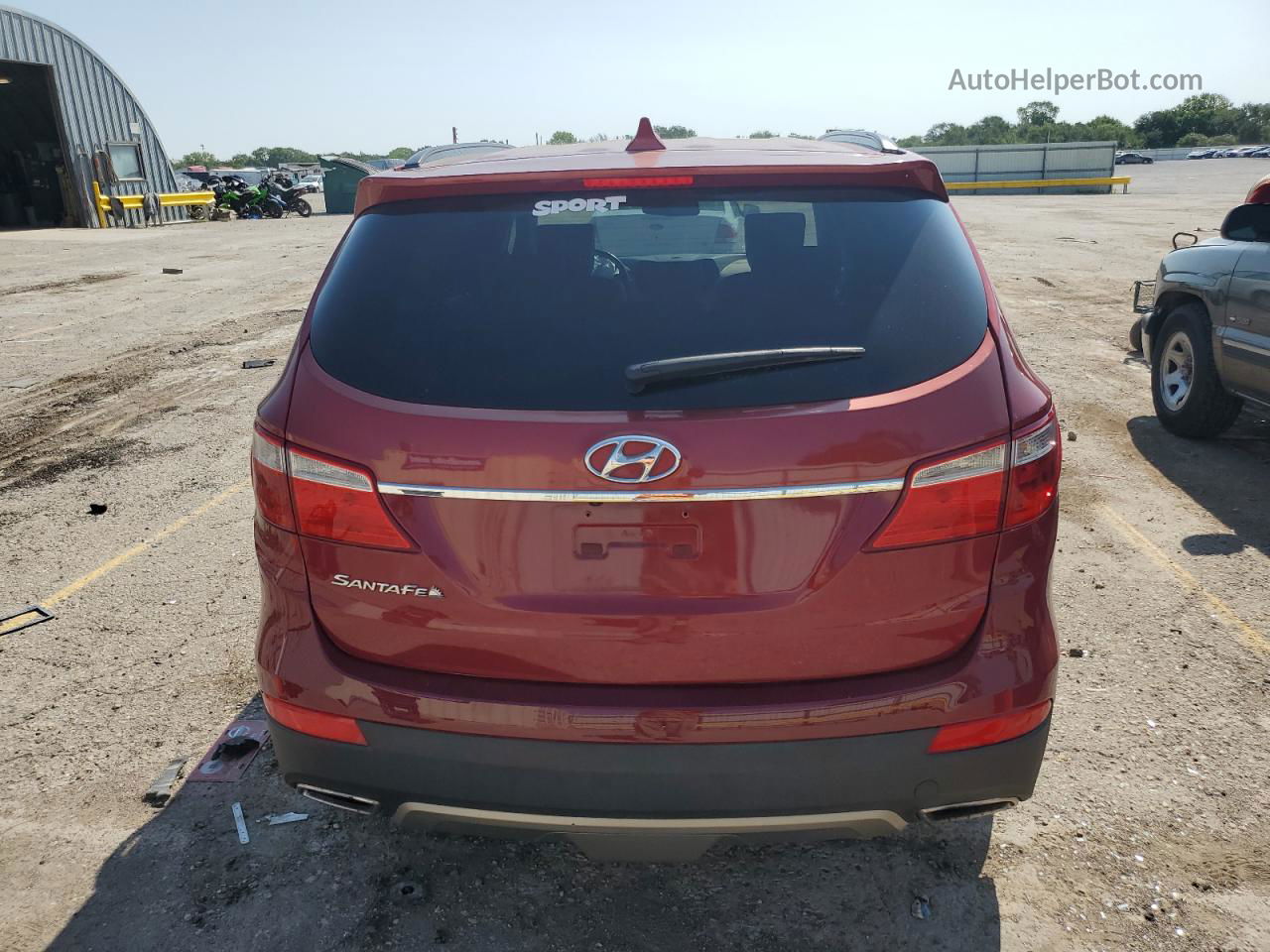 2014 Hyundai Santa Fe Gls Red vin: KM8SN4HF2EU036424