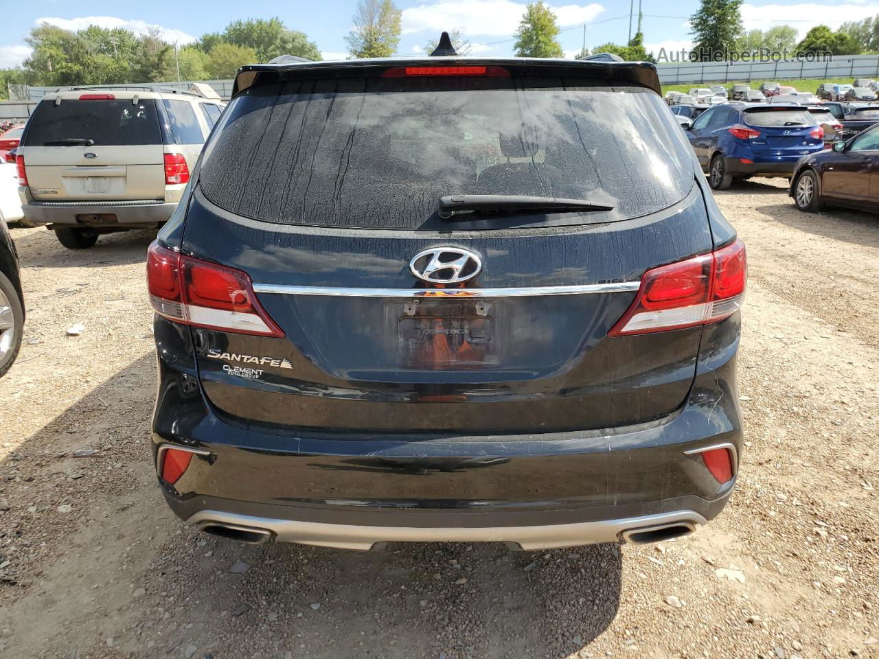 2018 Hyundai Santa Fe Se Black vin: KM8SN4HF2JU287888