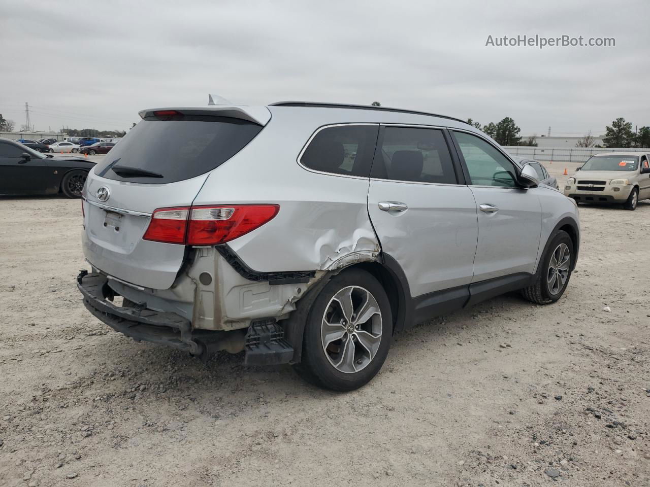 2013 Hyundai Santa Fe Gls Silver vin: KM8SN4HF3DU024670