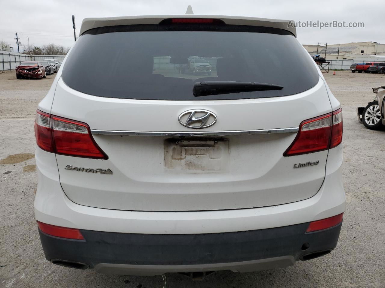 2014 Hyundai Santa Fe Gls Белый vin: KM8SN4HF3EU036951