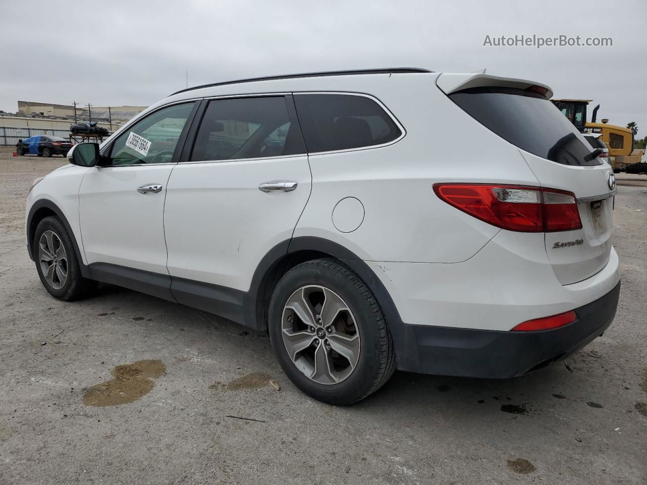 2014 Hyundai Santa Fe Gls White vin: KM8SN4HF3EU036951