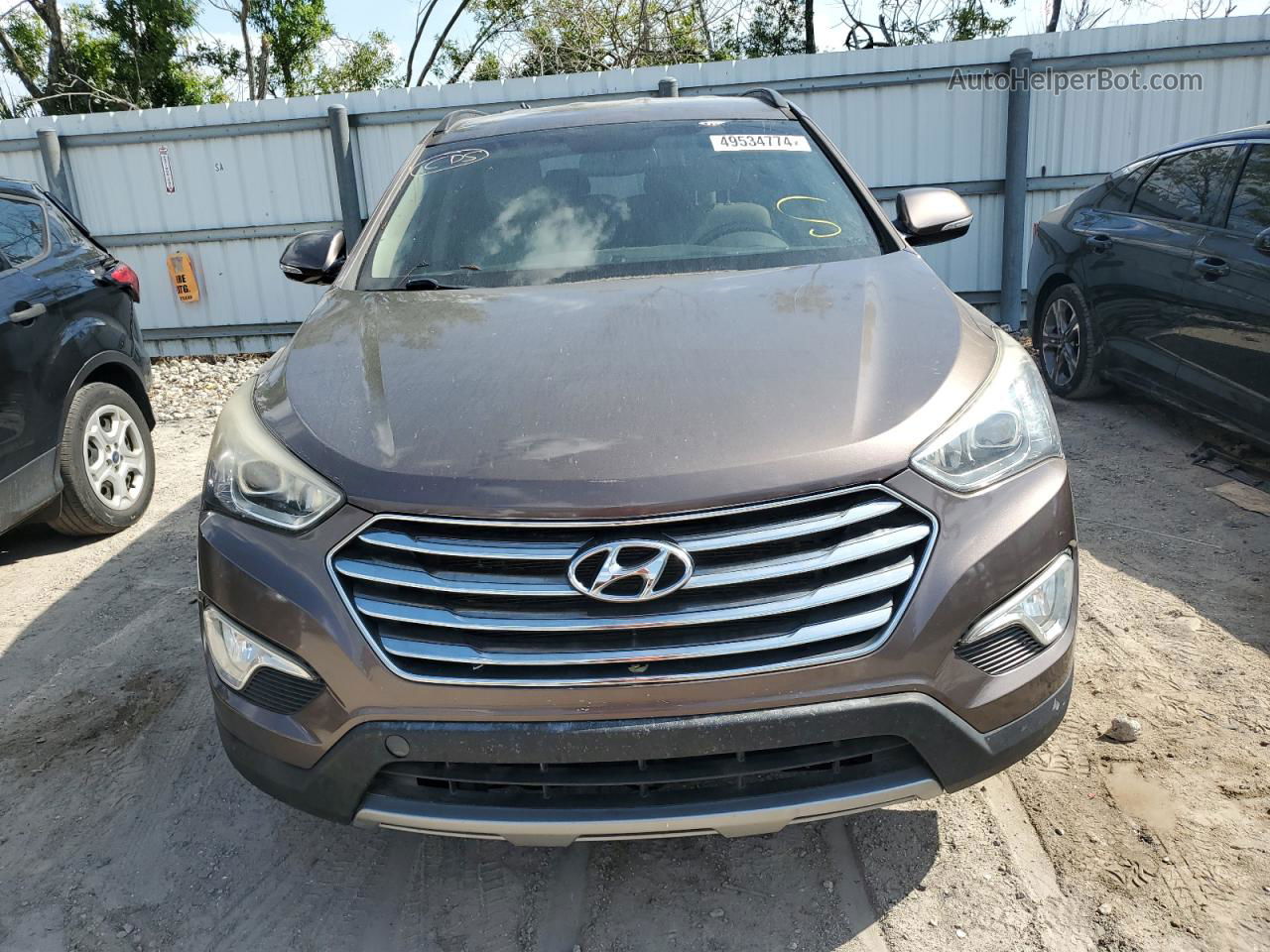 2015 Hyundai Santa Fe Gls Brown vin: KM8SN4HF4FU117782