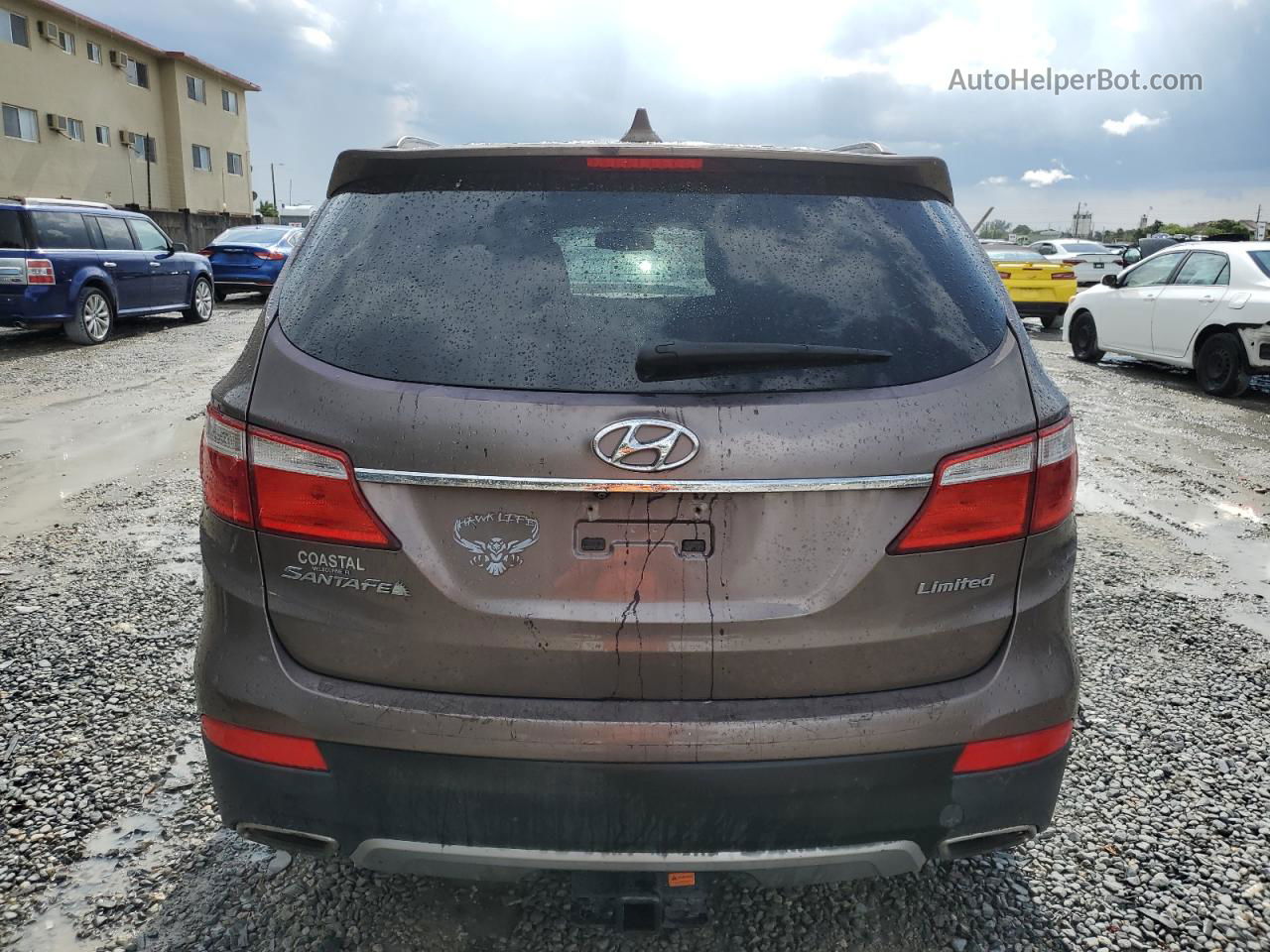 2015 Hyundai Santa Fe Gls Коричневый vin: KM8SN4HF4FU117782