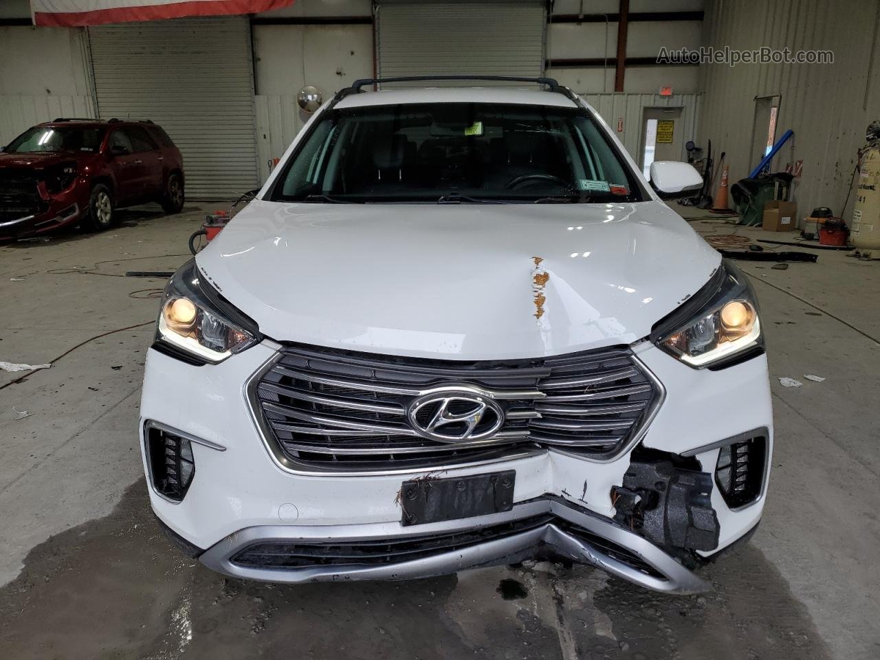 2018 Hyundai Santa Fe Se White vin: KM8SN4HF4JU267335