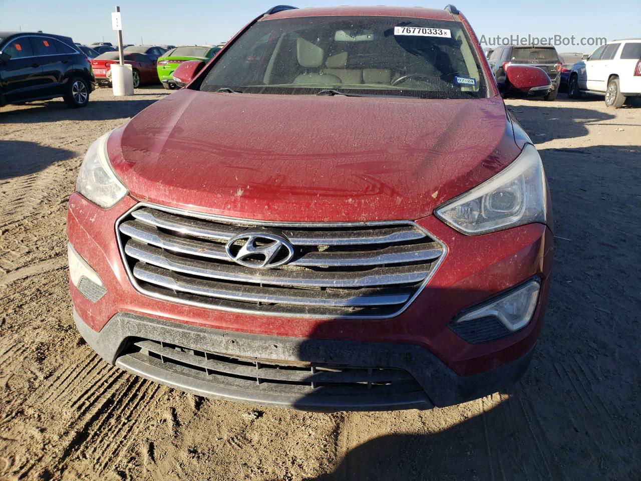 2013 Hyundai Santa Fe Gls Красный vin: KM8SN4HF5DU006669