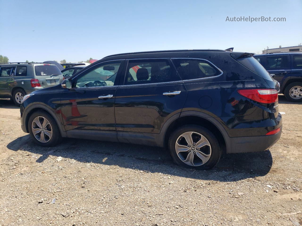 2013 Hyundai Santa Fe Gls Black vin: KM8SN4HF5DU008406