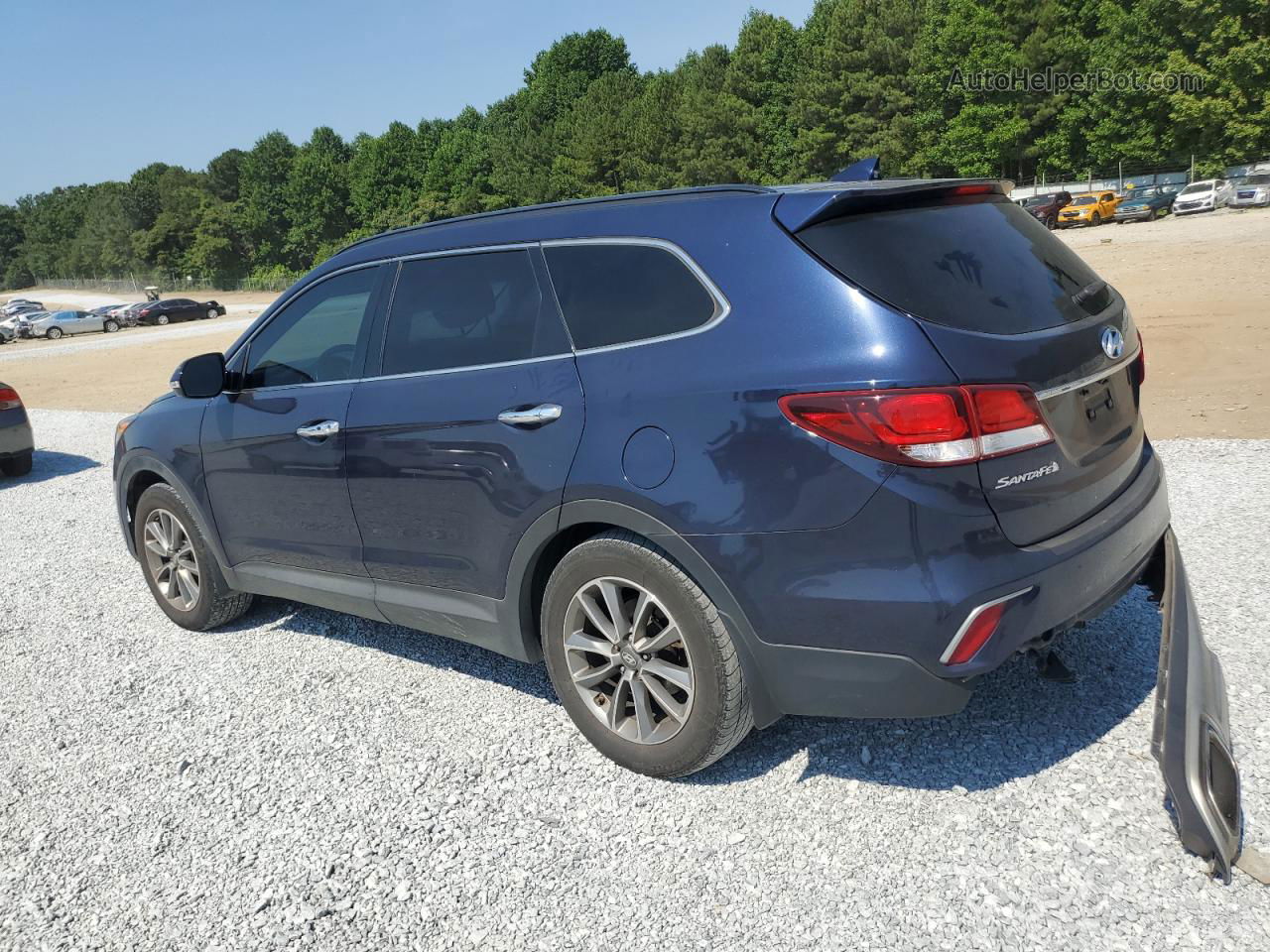 2018 Hyundai Santa Fe Se Blue vin: KM8SN4HF5JU285469