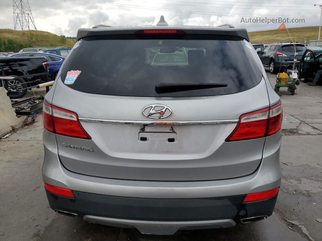 2013 Hyundai Santa Fe Gls Silver vin: KM8SN4HF6DU018538