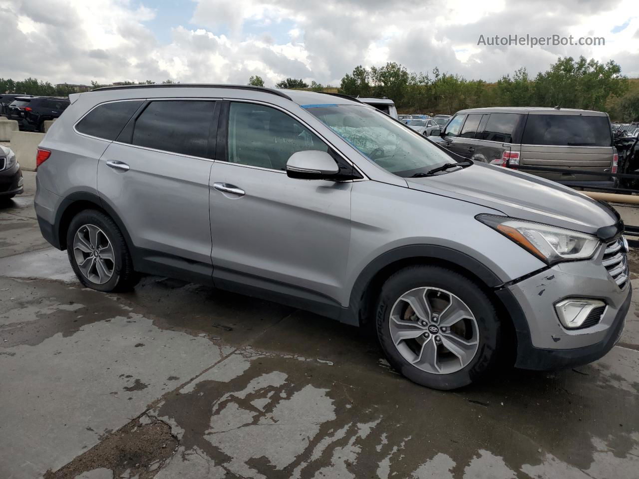 2013 Hyundai Santa Fe Gls Silver vin: KM8SN4HF6DU018538