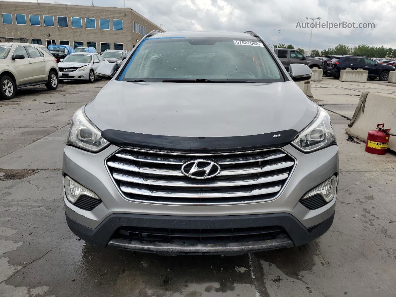 2013 Hyundai Santa Fe Gls Серебряный vin: KM8SN4HF6DU018538