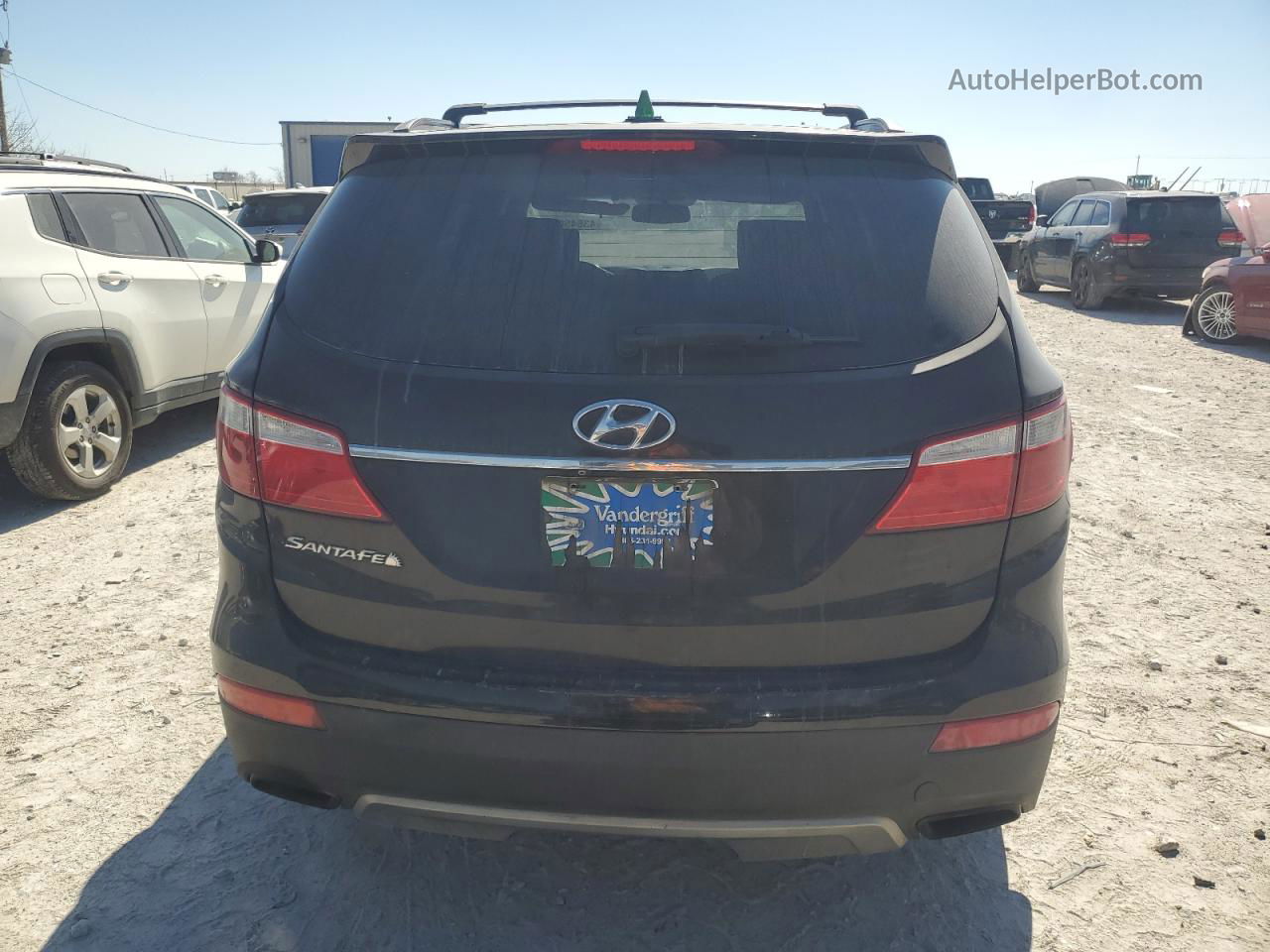 2014 Hyundai Santa Fe Gls Black vin: KM8SN4HF7EU061609