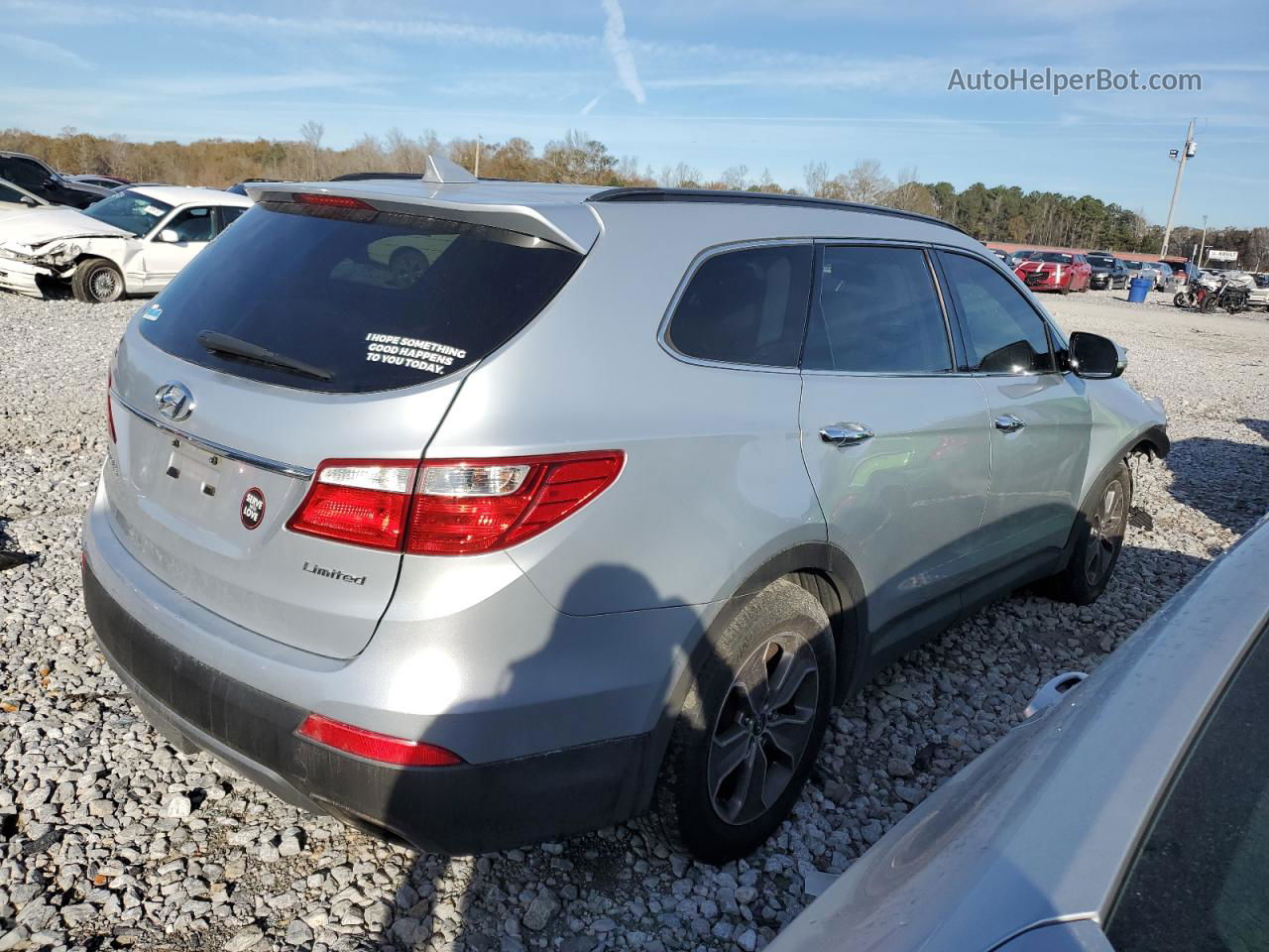 2014 Hyundai Santa Fe Gls Серебряный vin: KM8SN4HF7EU064686