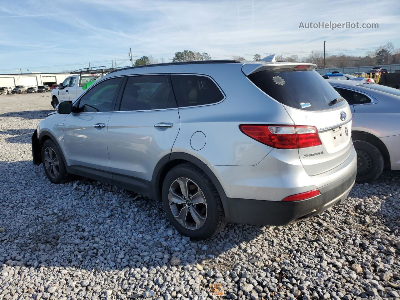 2014 Hyundai Santa Fe Gls Серебряный vin: KM8SN4HF7EU064686