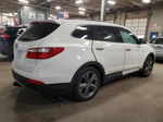 2014 Hyundai Santa Fe Gls White vin: KM8SN4HF7EU087532