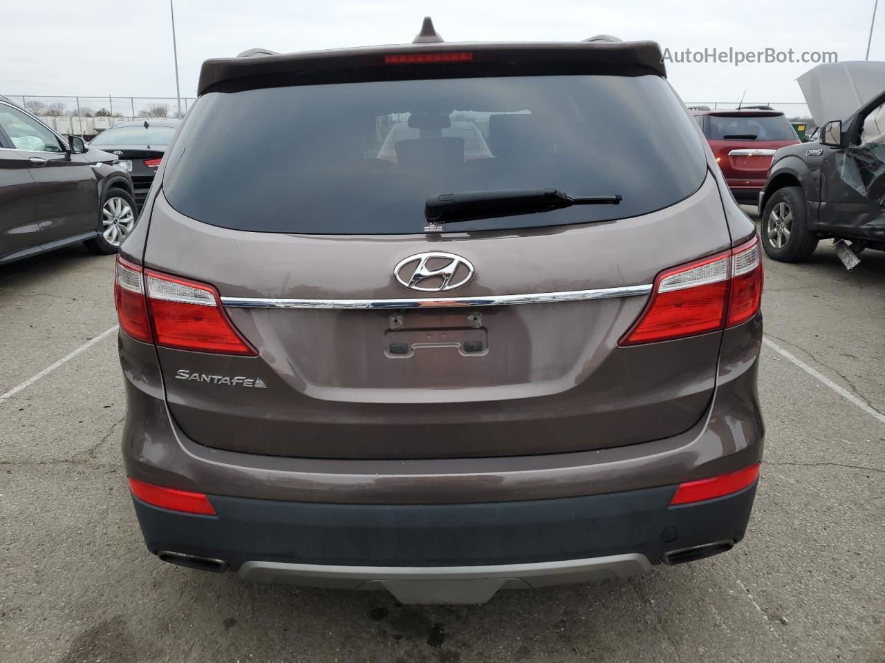 2014 Hyundai Santa Fe Gls Коричневый vin: KM8SN4HF8EU083778