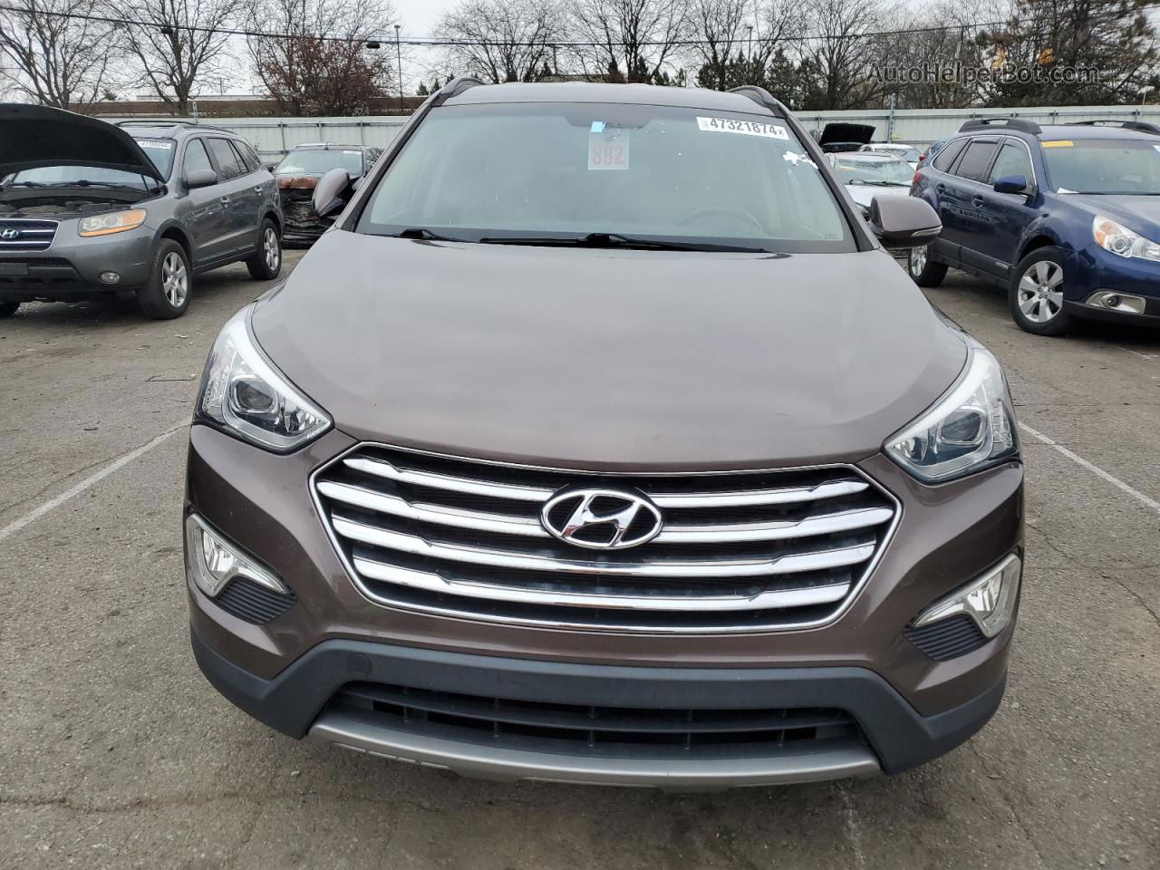 2014 Hyundai Santa Fe Gls Коричневый vin: KM8SN4HF8EU083778