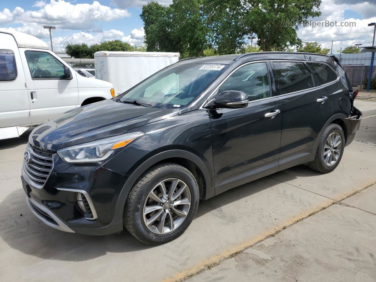 2018 Hyundai Santa Fe Se Черный vin: KM8SN4HF9JU280162