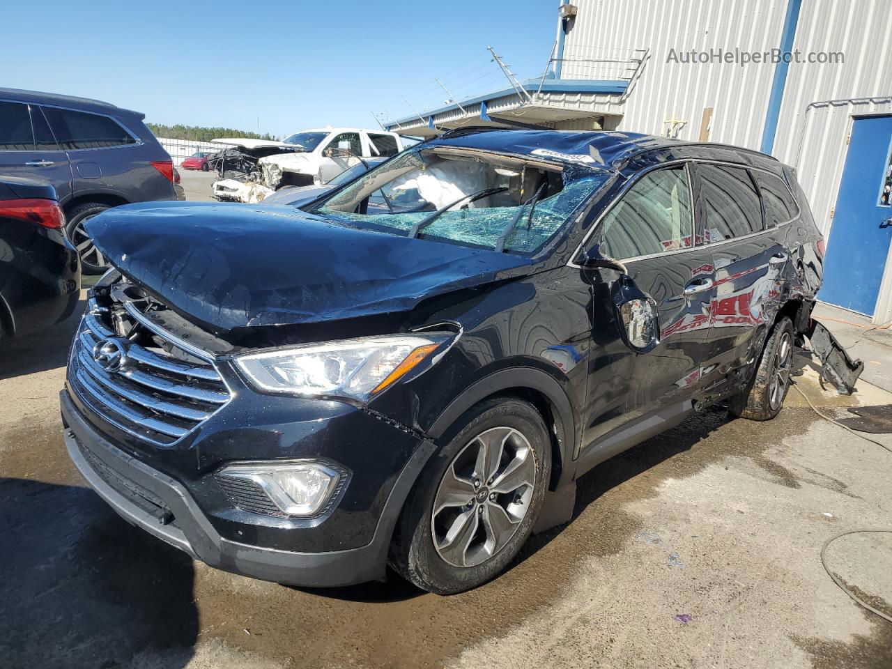 2013 Hyundai Santa Fe Gls Черный vin: KM8SN4HFXDU007574